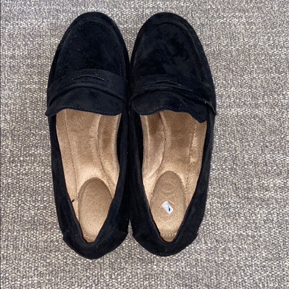 Black Suede Flats